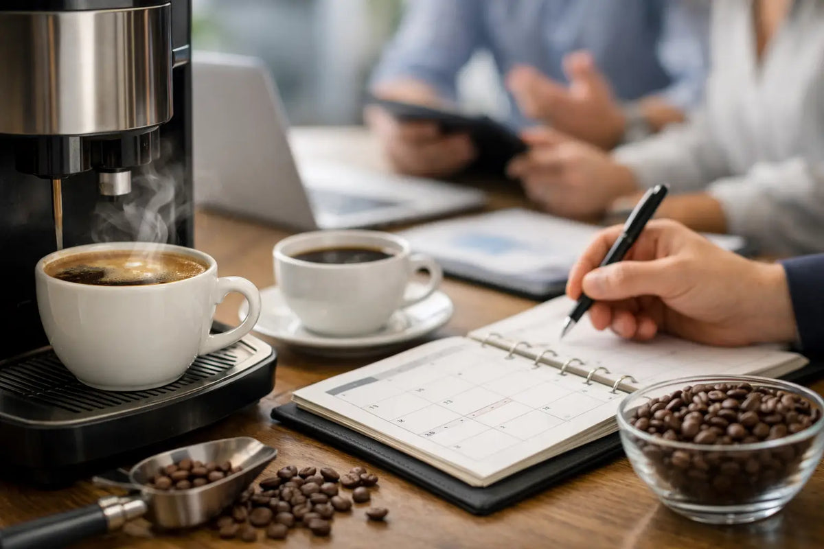 Kaffeebedarf planen ohne leere Kaffeetassen