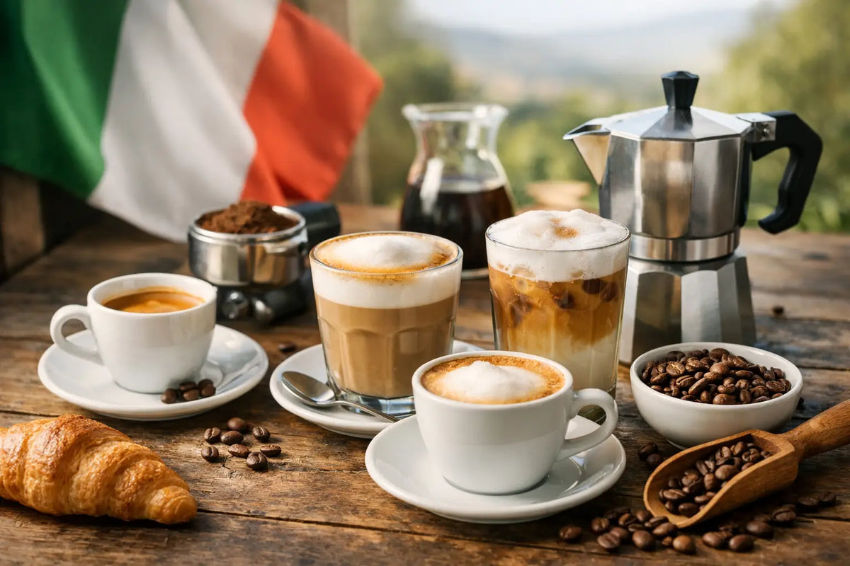 Fünf milde italienische Kaffeesorten für jeden Tag
