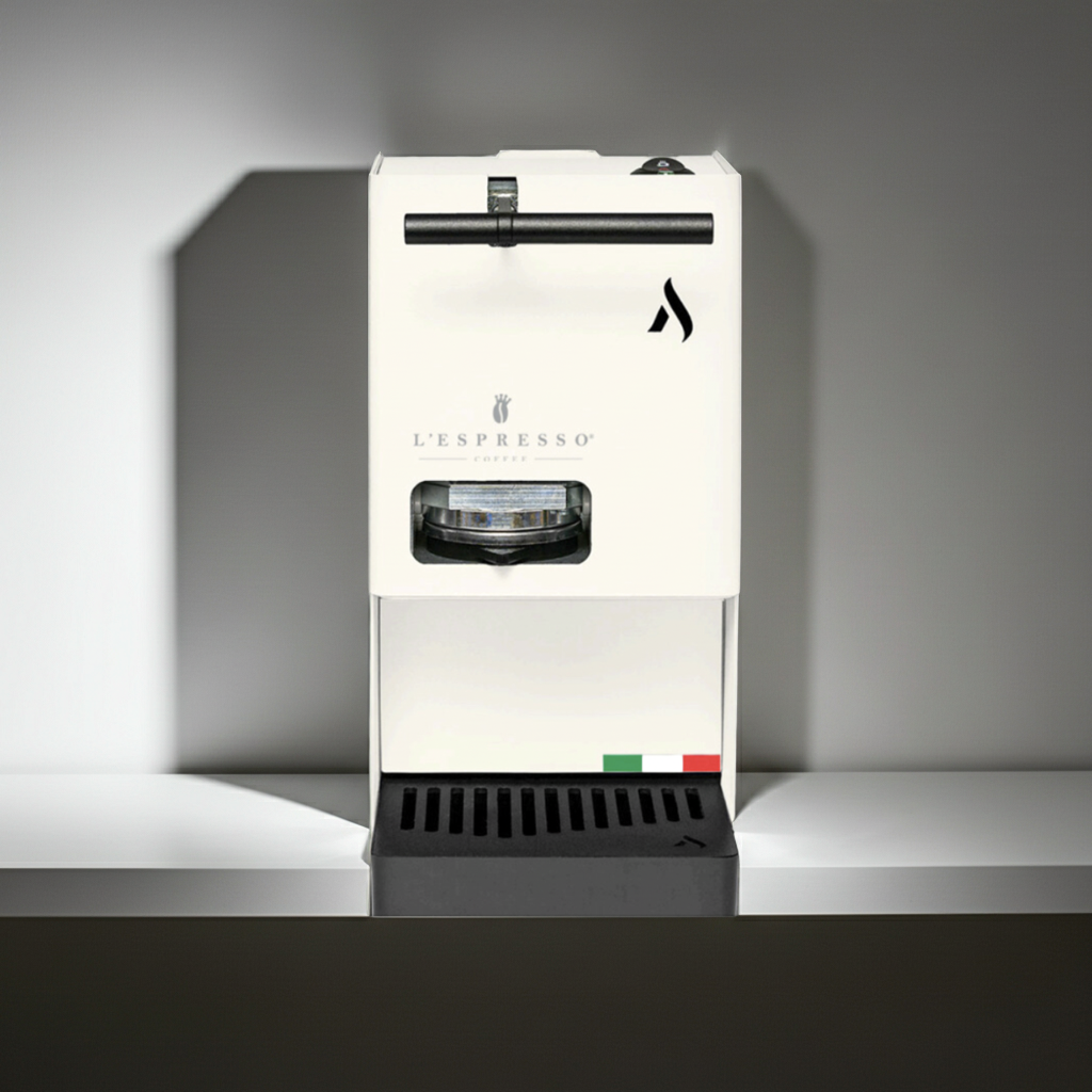 Aroma Egò E.S.E. Padmaschine 44 mm – Kompakte Espressomaschine in Korallenrot, Gelb, Weiß, Grün & Türkis | Schnelle Aufheizzeit & Aromastarker Espresso