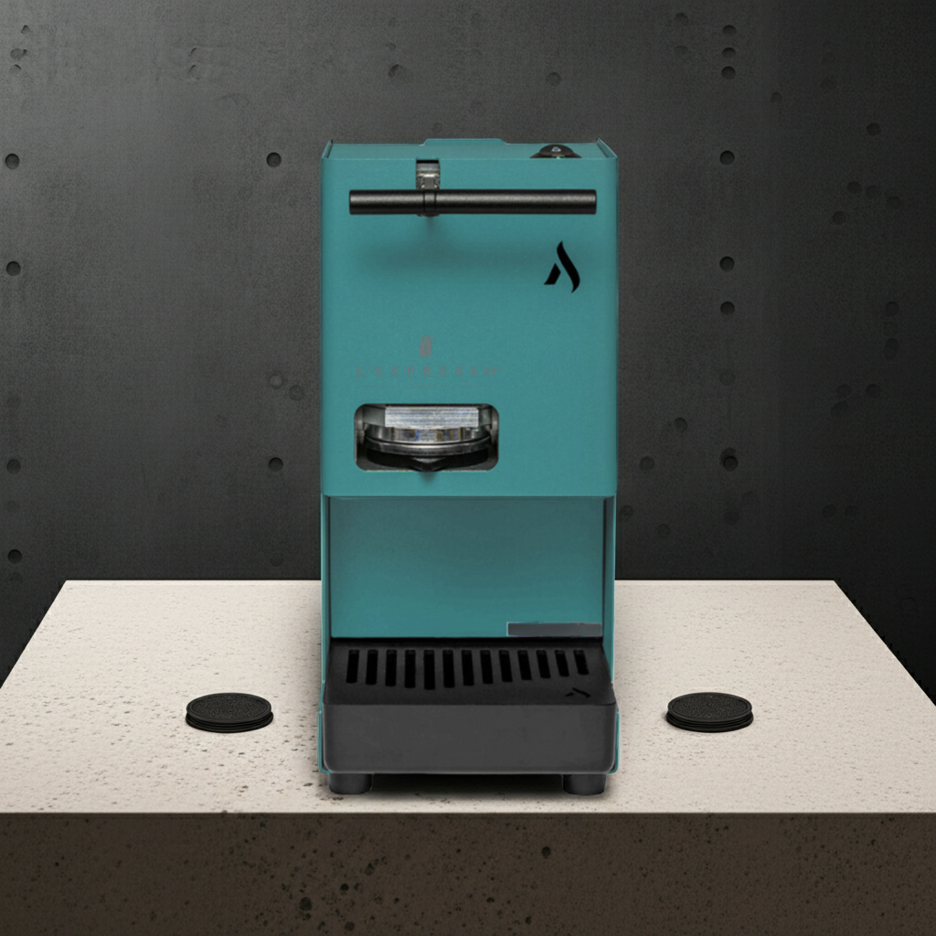 Aroma Egò E.S.E. Padmaschine 44 mm – Kompakte Espressomaschine in Korallenrot, Gelb, Weiß, Grün & Türkis | Schnelle Aufheizzeit & Aromastarker Espresso