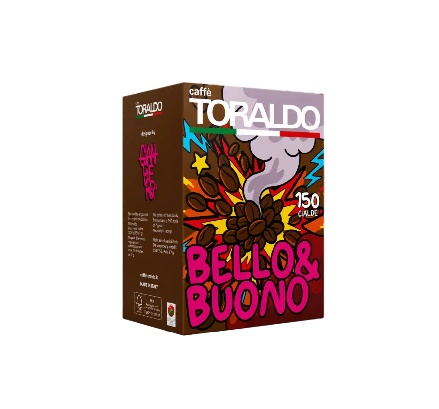 Caffè Toraldo Bello & Buono – 300, 600 oder 1200 Kaffeepads