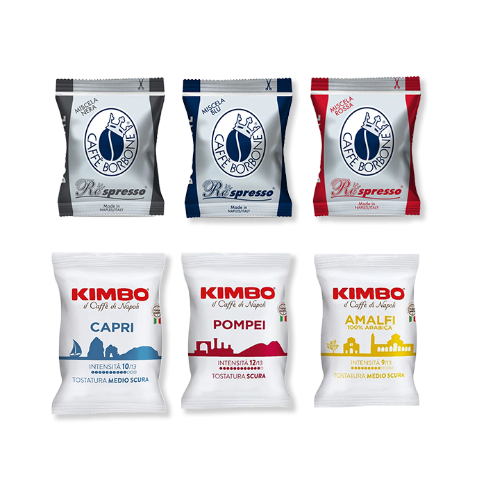 Kaffeekapseln – Caffè Borbone und Kimbo in ausgewählten Sorten, 300 oder 600 Kapseln