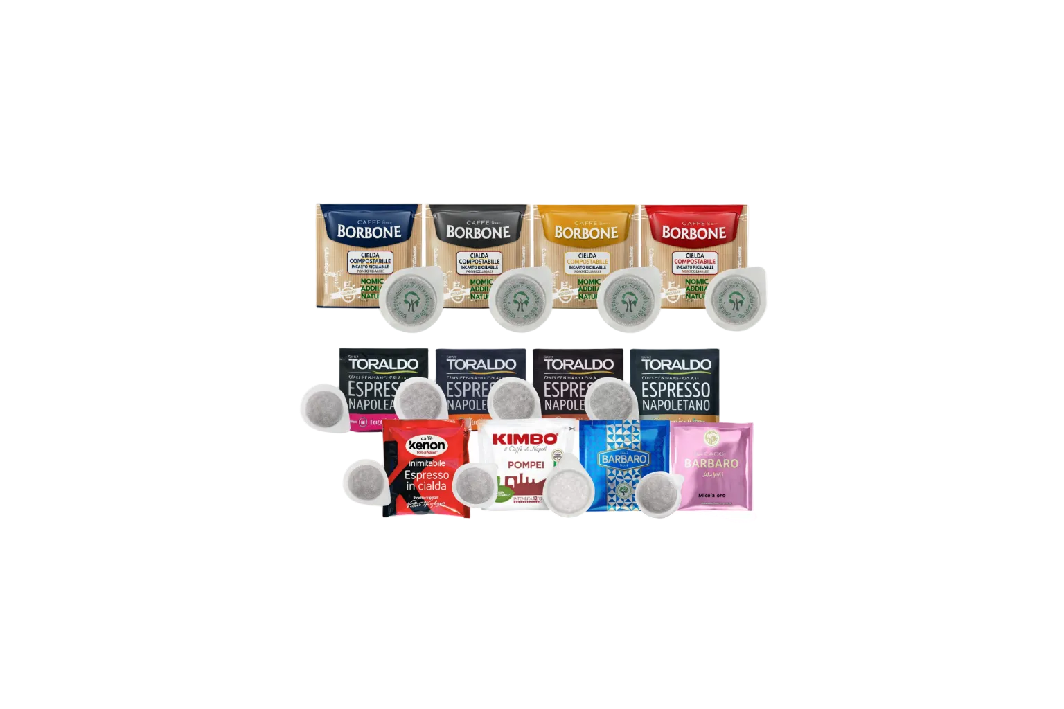 Auswahl italienischer E.S.E.-Kaffeepads