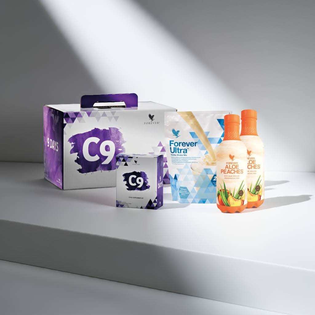 Forever Clean 9 – Dein 9-Tage-Detox-Programm mit Vanille Shake und Aloe Vera Pfirsich 🌿