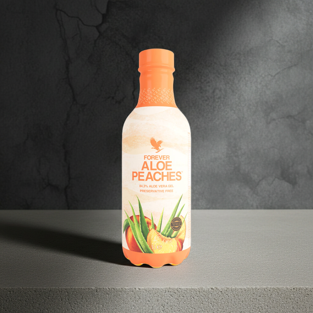 Forever Aloe Vera Gel 4x1 L – Peaches 🍑 Natürlich. Fruchtig. Vitalisierend.