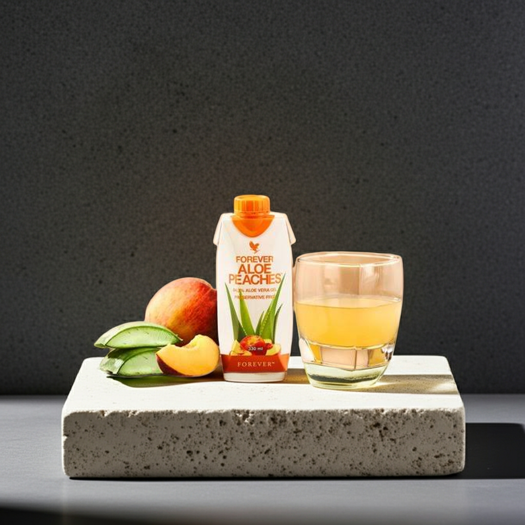 Forever Aloe Vera Gel 4x1 L – Peaches 🍑 Natürlich. Fruchtig. Vitalisierend.