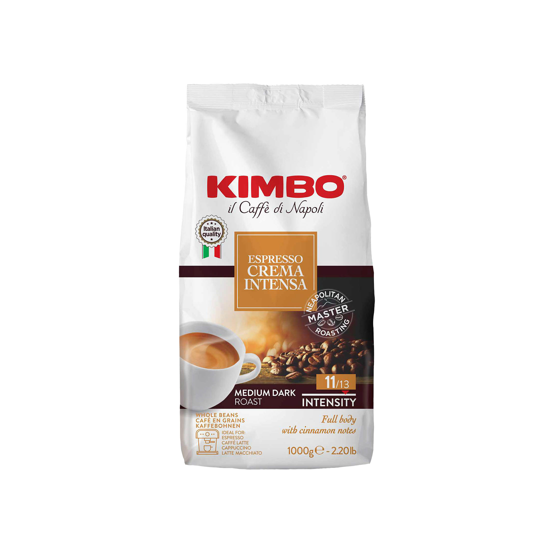 Kimbo Espresso Crema Intensa Bohnen 2 kg, 4 kg, 8 kg & 12 kg