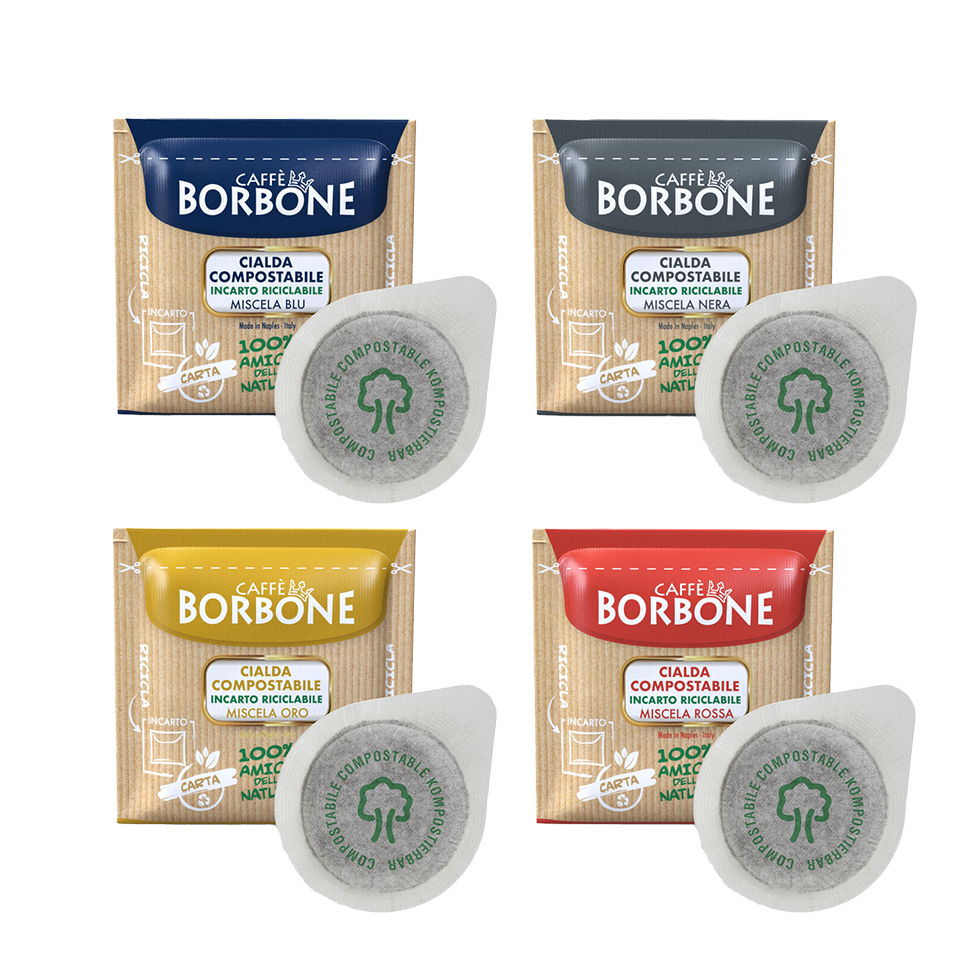 Caffè Borbone Mixpaket – 4 Sorten à 150 E.S.E. Pads