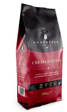 L'Espresso Crema e Gusto Professional - 1kg Kaffeebohnen