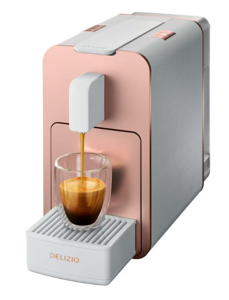 Delizio Viva Elegante Rosegold/Weiss mit 64 Gratis Kapseln