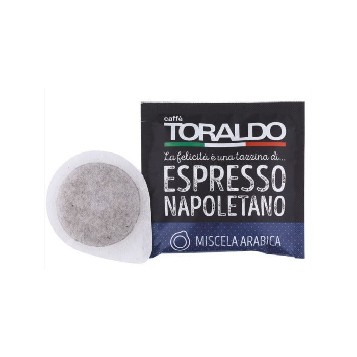 Caffè Toraldo E.S.E. Pads Miscela Arabica – 100 % Arabica Espresso | 300 / 600 Pads