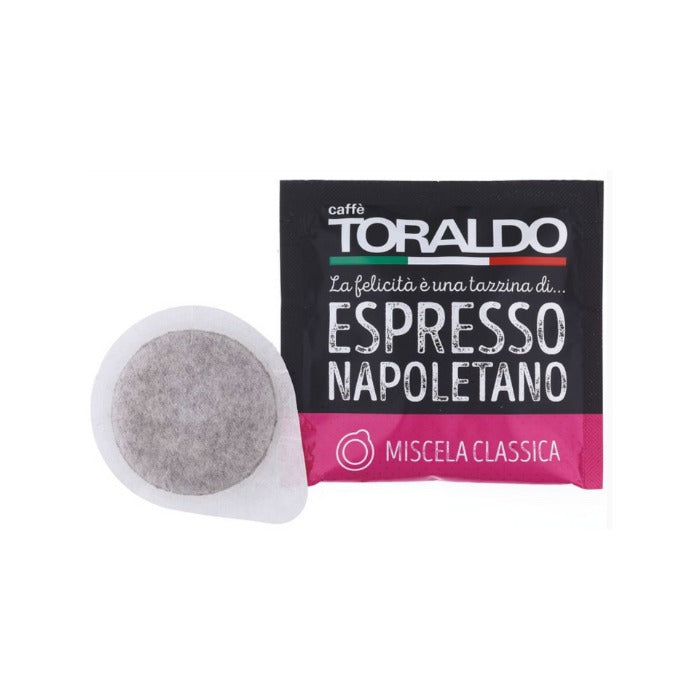 Caffè Toraldo E.S.E. Pads Miscela Classica – Italienischer Espresso | 300 oder 600 Pads