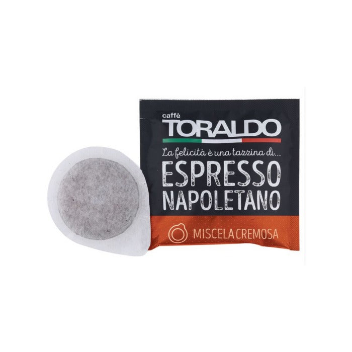 Caffè Toraldo E.S.E. Pads Miscela Cremosa – Cremiger Espresso mit dichter Crema |300 / 600 Pads