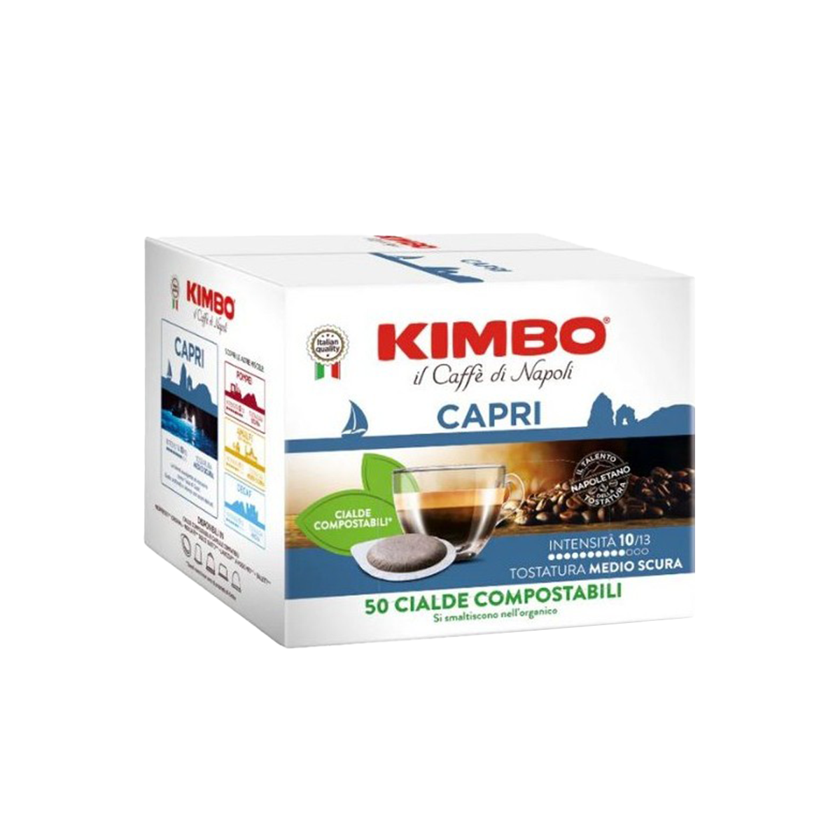 Kimbo Pad-Set: 600 Capri, Amalfi, Pompei , Barista Napoli