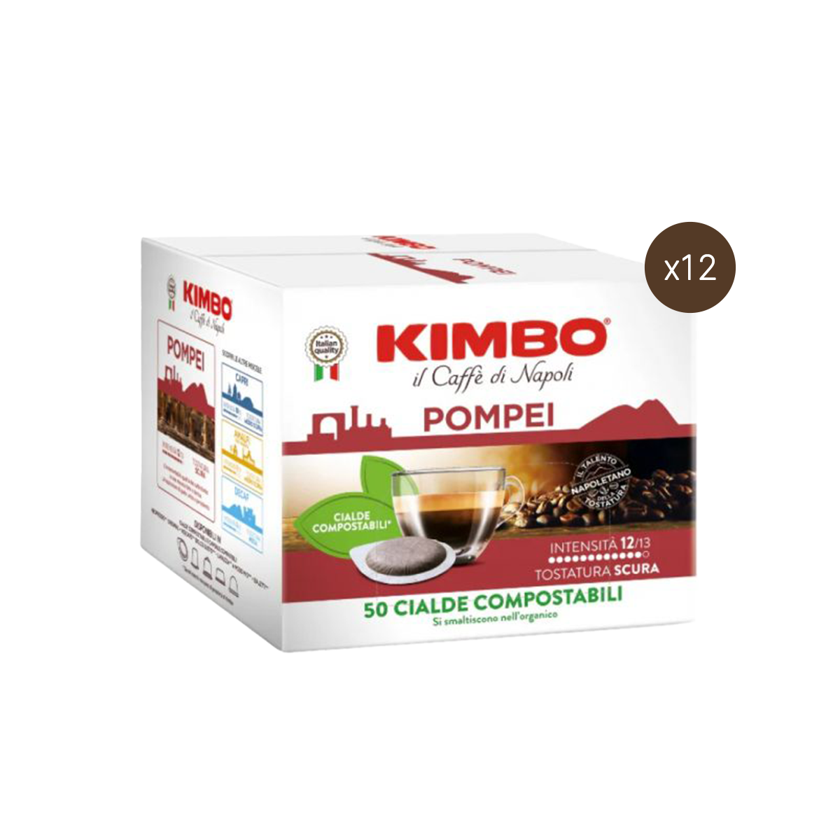 Kimbo Pompei Kaffeepads (3er/6er/12er Pack)